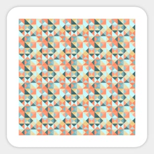 Elegant Geometric Abstract Triangle Mosaic Background Sticker